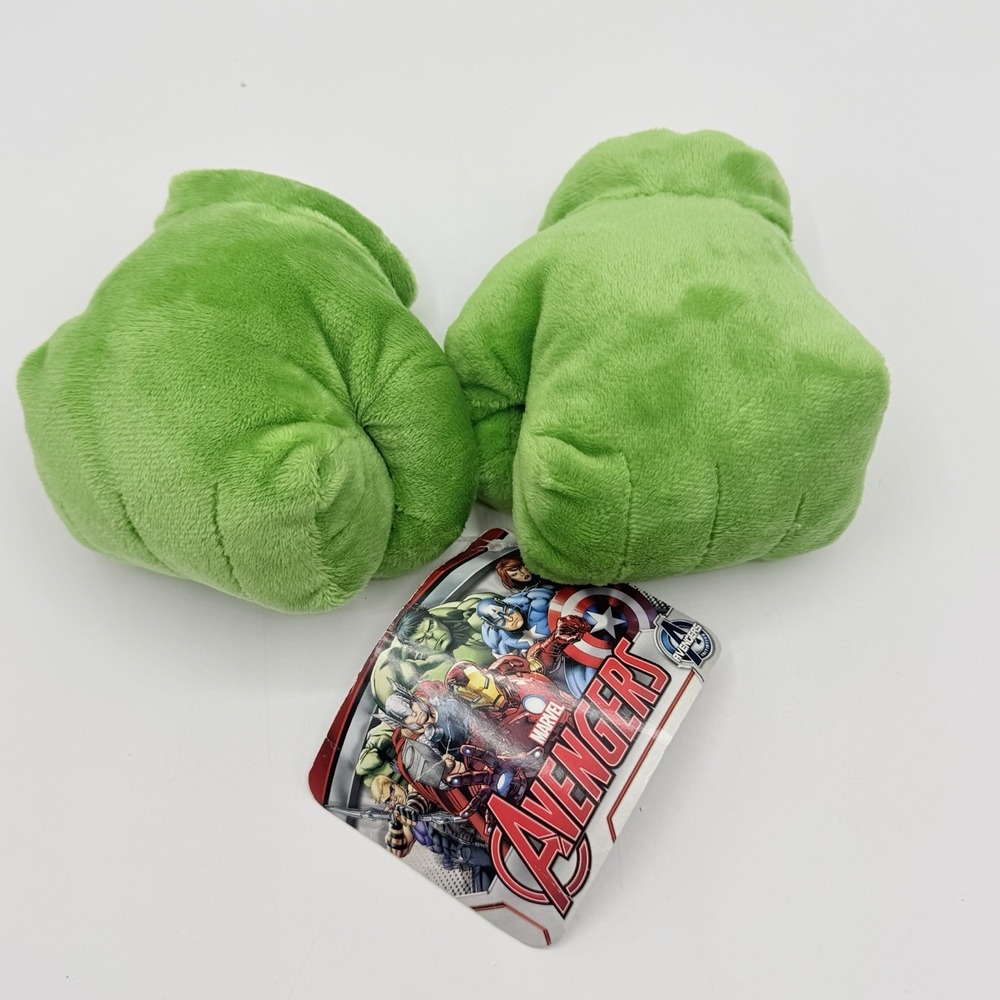 Build-A-Bear Marvel Avengers Hulk Smash Hands Plush Fists Pair NWT 2015